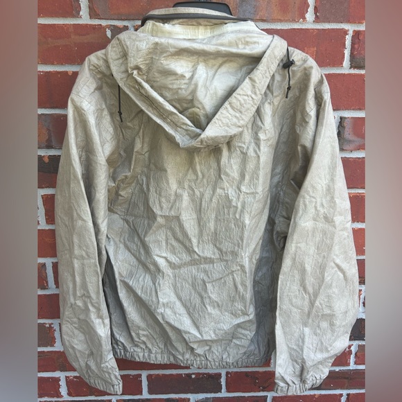 Frogg Toggs Outerwear Mens Beige Full Zip/Button Rain Jacket with Hood. Small - Picture 2 of 6